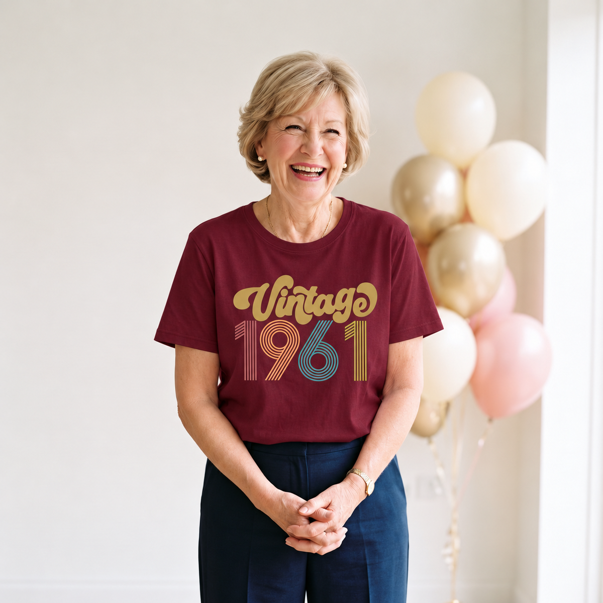 Vintage 1961 65th Birthday T-Shirt for Women