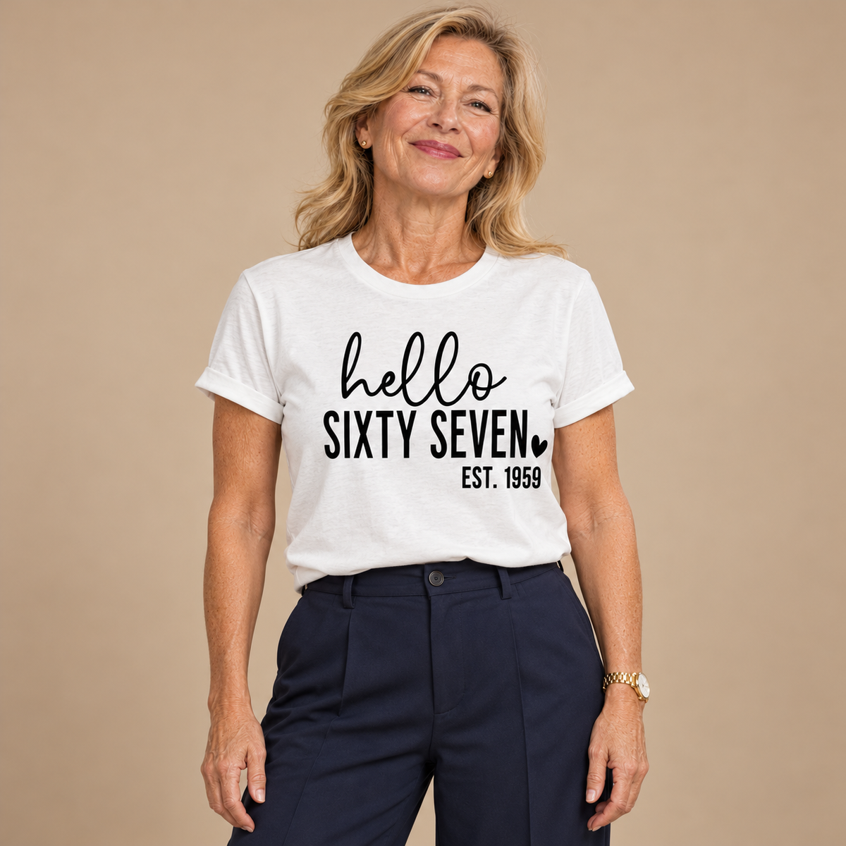 Hello Sixty-Seven 67th Birthday T-Shirt – Est. 1959