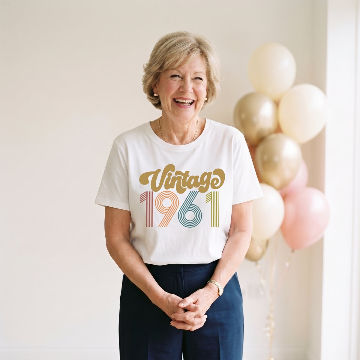 Vintage 1961 65th Birthday T-Shirt for Women