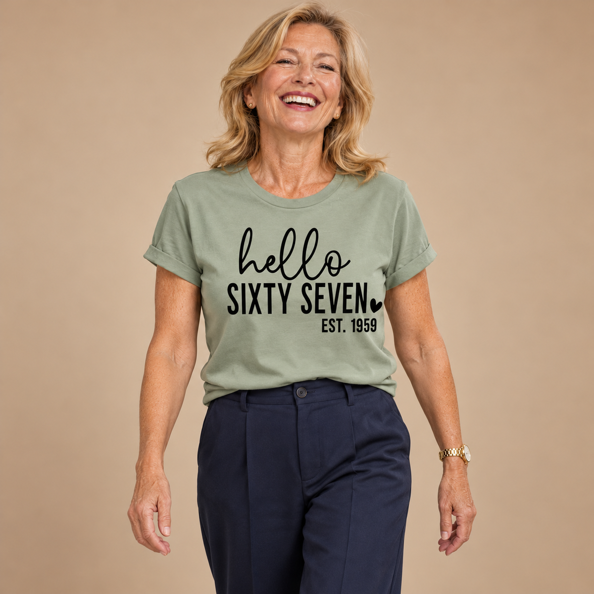 Hello Sixty-Seven 67th Birthday T-Shirt – Est. 1959