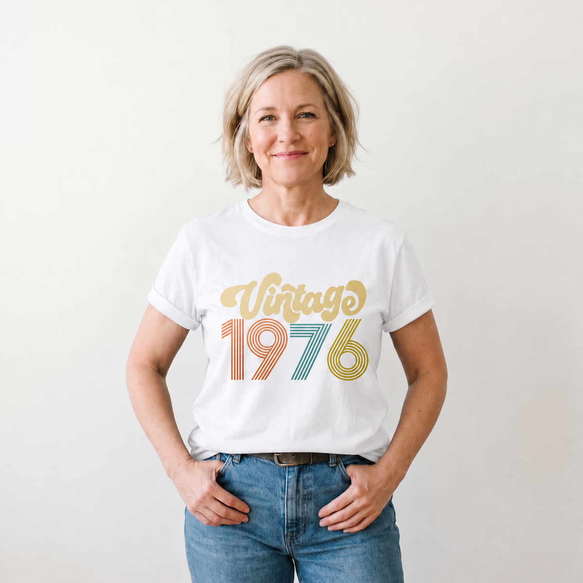 Vintage 1976 50th Birthday T-Shirt for Women