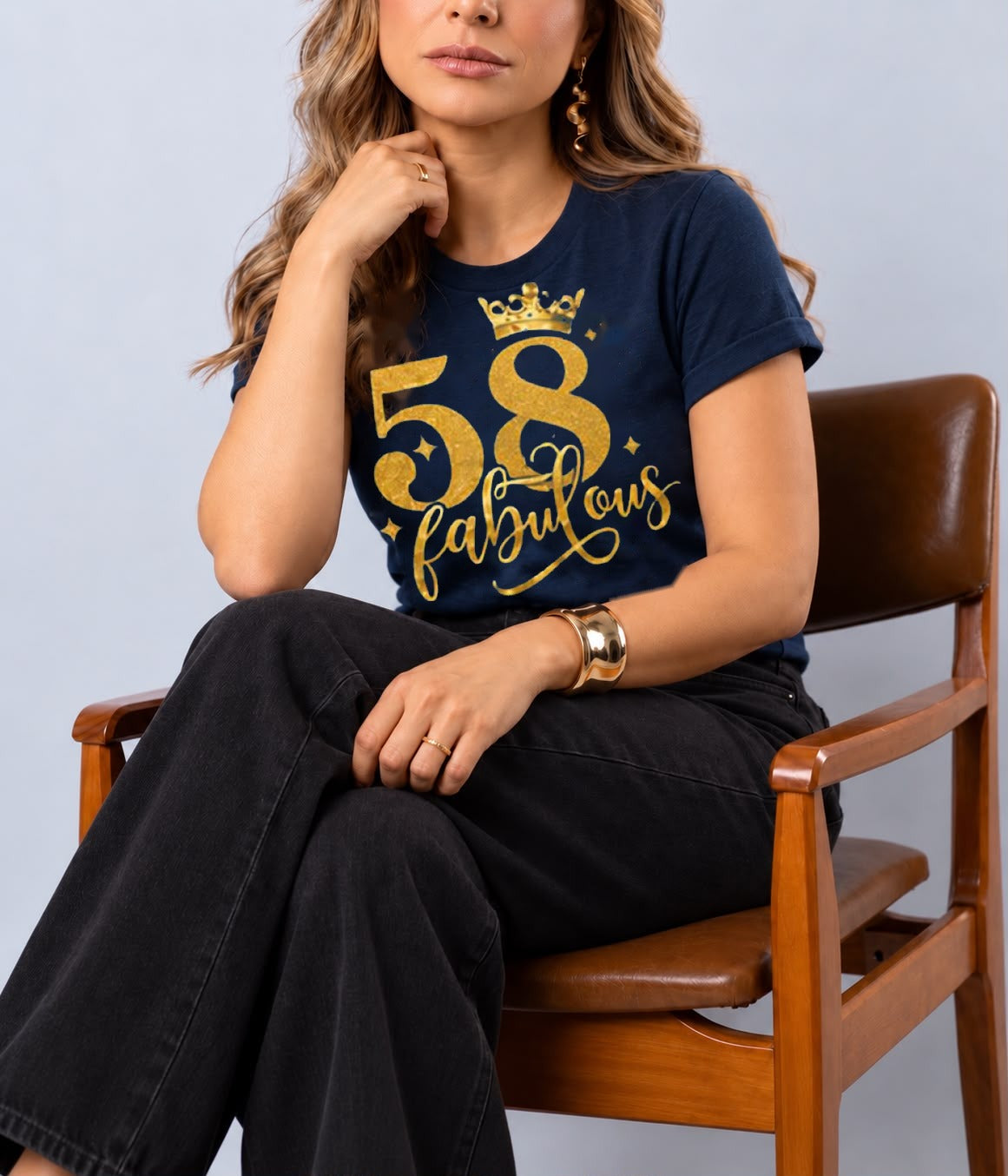 58 & Fabulous t-shirt in navy blue