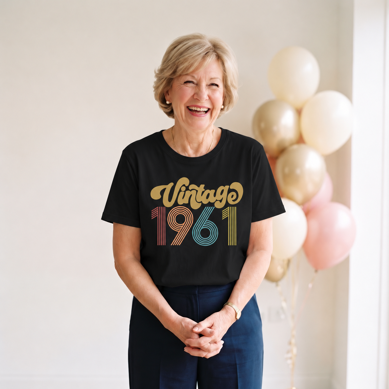 Vintage 1961  65th Birthday T-Shirt for Women