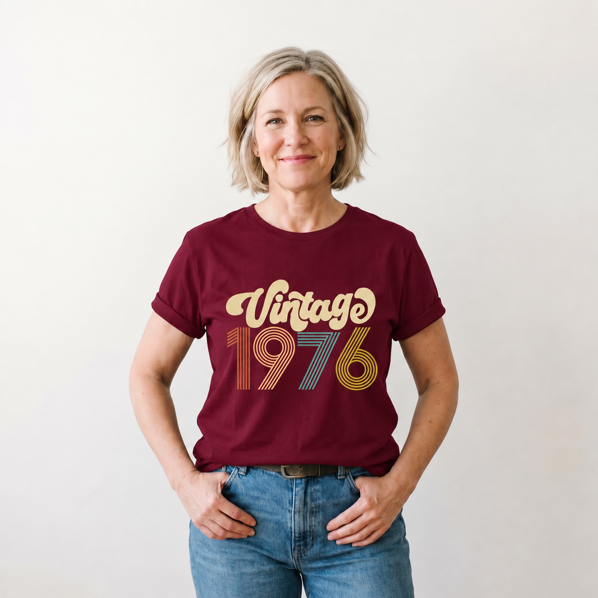 Vintage 1976 50th Birthday T-Shirt for Women