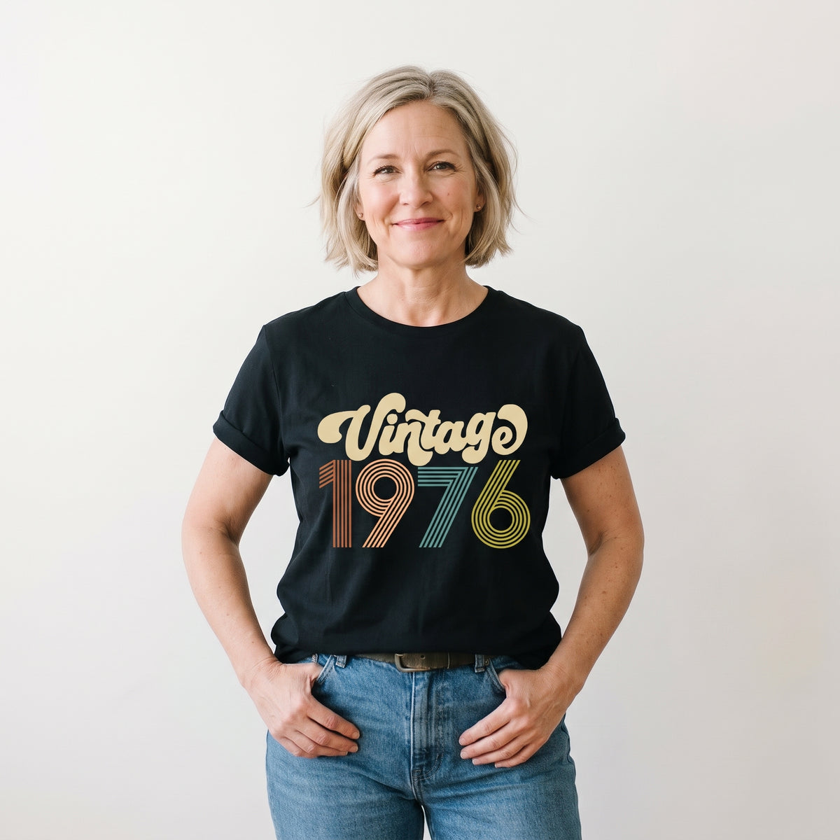 Vintage 1976 50th Birthday T-Shirt for Women