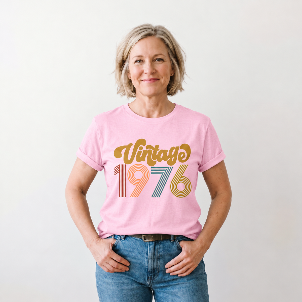 Vintage 1976 50th Birthday T-Shirt for Women