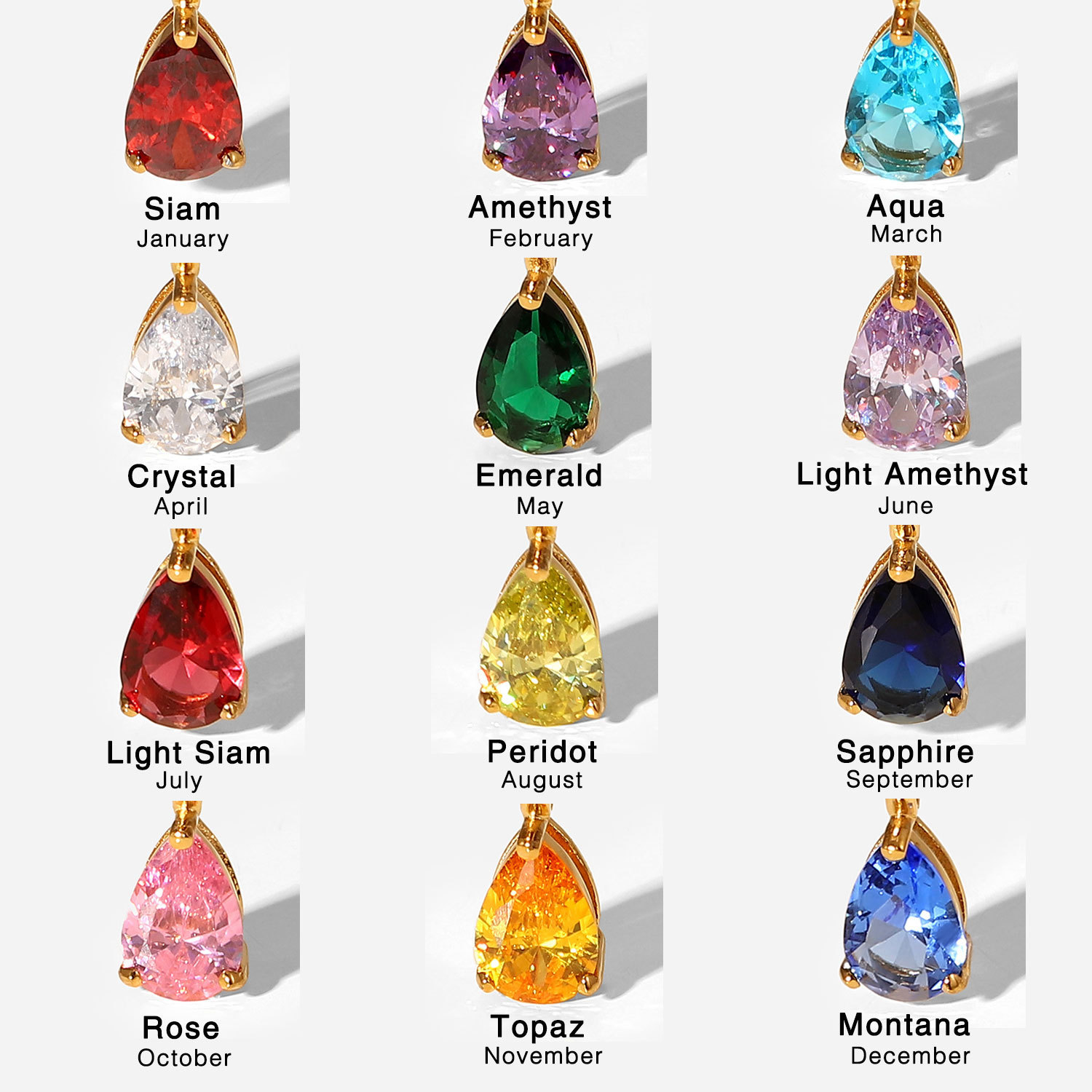 Birthstone Birthday Necklace